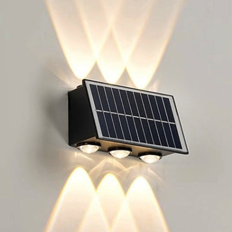 Solarna Zewnętrzna Lampa Ścienna LED | Efekt Światła Góra–Dół