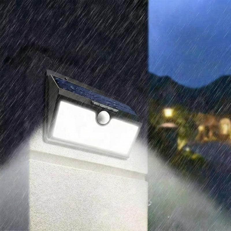 Solarna Zewnętrzna Lampa Ścienna LED z Czujnikiem Ruchu PIR