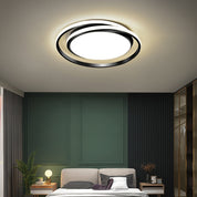Sufitowa Lampa LED z Podwójnym Pierścieniem do Sypialni | Plafon