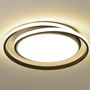 Sufitowa Lampa LED z Podwójnym Pierścieniem do Sypialni | Plafon
