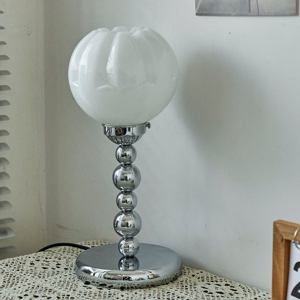 Szklana Lampa Stołowa Bauhaus w Kształcie Kwiatu
