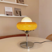 Szklana Lampa Stołowa Bauhaus w Stylu Vintage