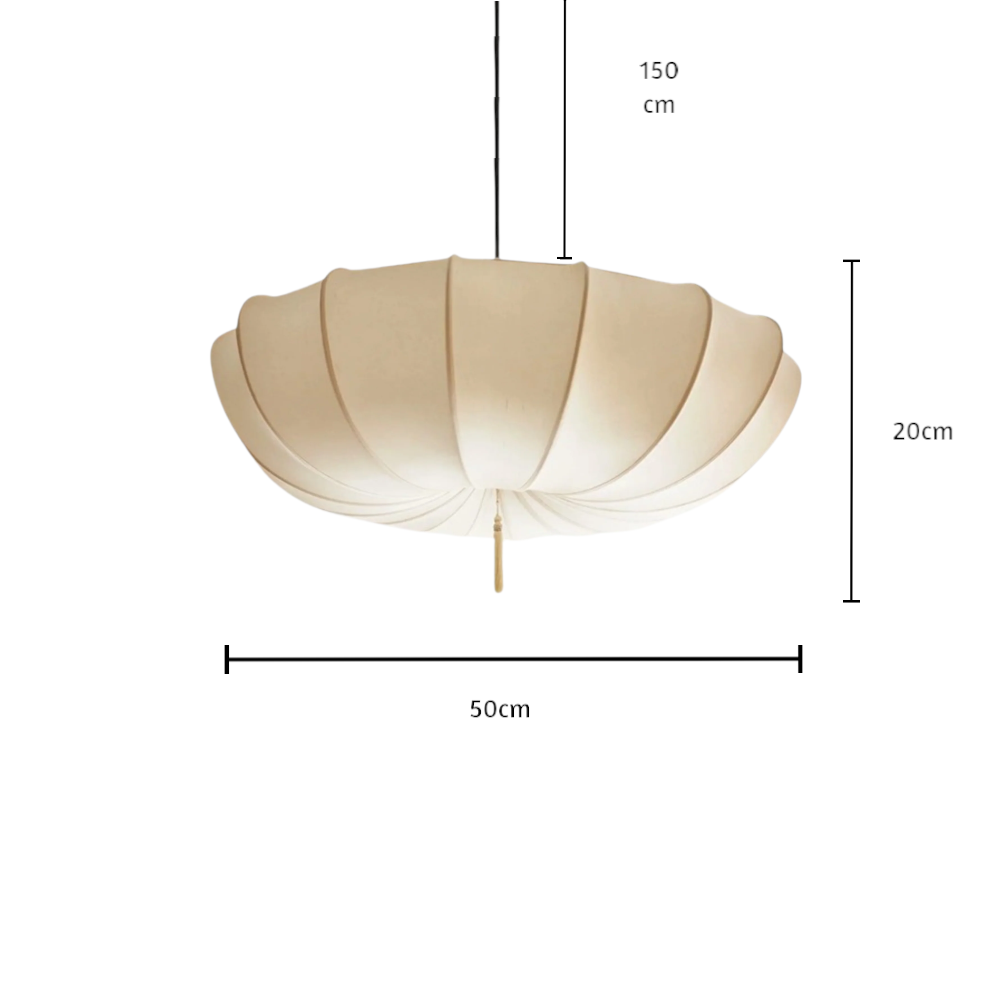 Lampa Sufitowa w Kształcie Odwróconego Parasola