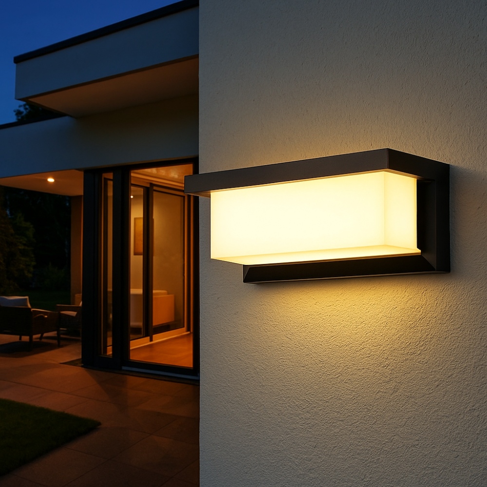 Wodoodporna Zewnętrzna Lampa Ścienna LED z Czujnikiem Ruchu | IP65