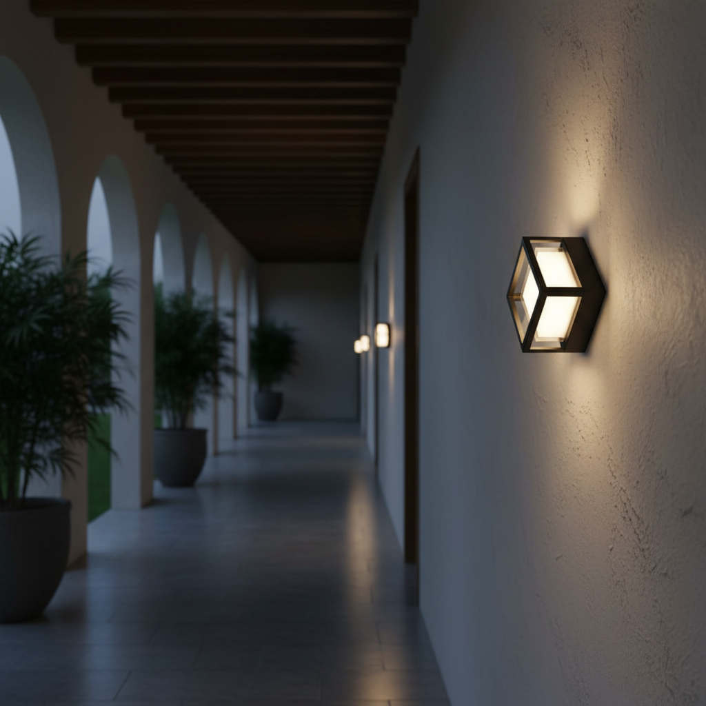 Wodoodporna Zewnętrzna Lampa Ścienna LED z Czujnikiem Ruchu | IP65