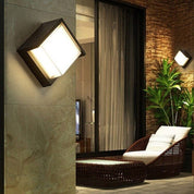 Wodoodporna Zewnętrzna Lampa Ścienna LED | Geometryczny Design
