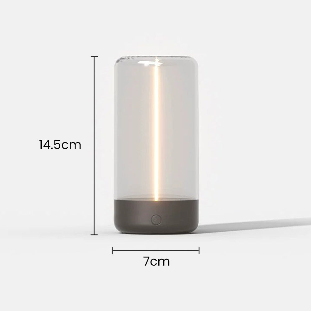 Współczesna Mini Lampa Stołowa z Przezroczystego Akrylu z Magnetyczną Podstawą