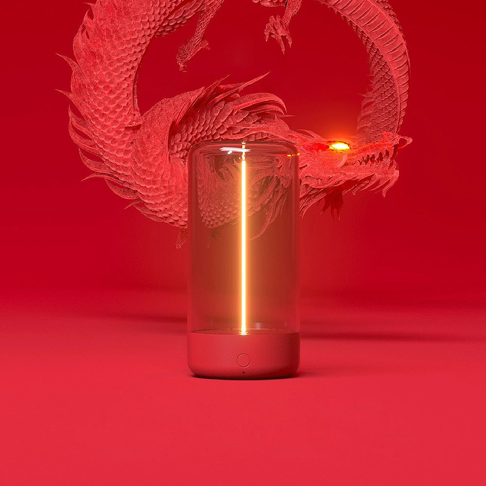 Współczesna Mini Lampa Stołowa z Przezroczystego Akrylu z Magnetyczną Podstawą