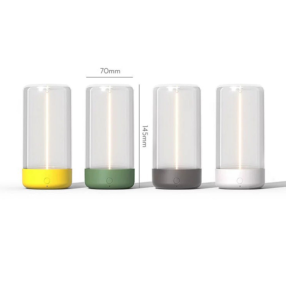 Współczesna Mini Lampa Stołowa z Przezroczystego Akrylu z Magnetyczną Podstawą