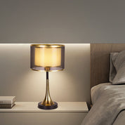 Złota Lampa Stołowa | Lampy do Sypialni