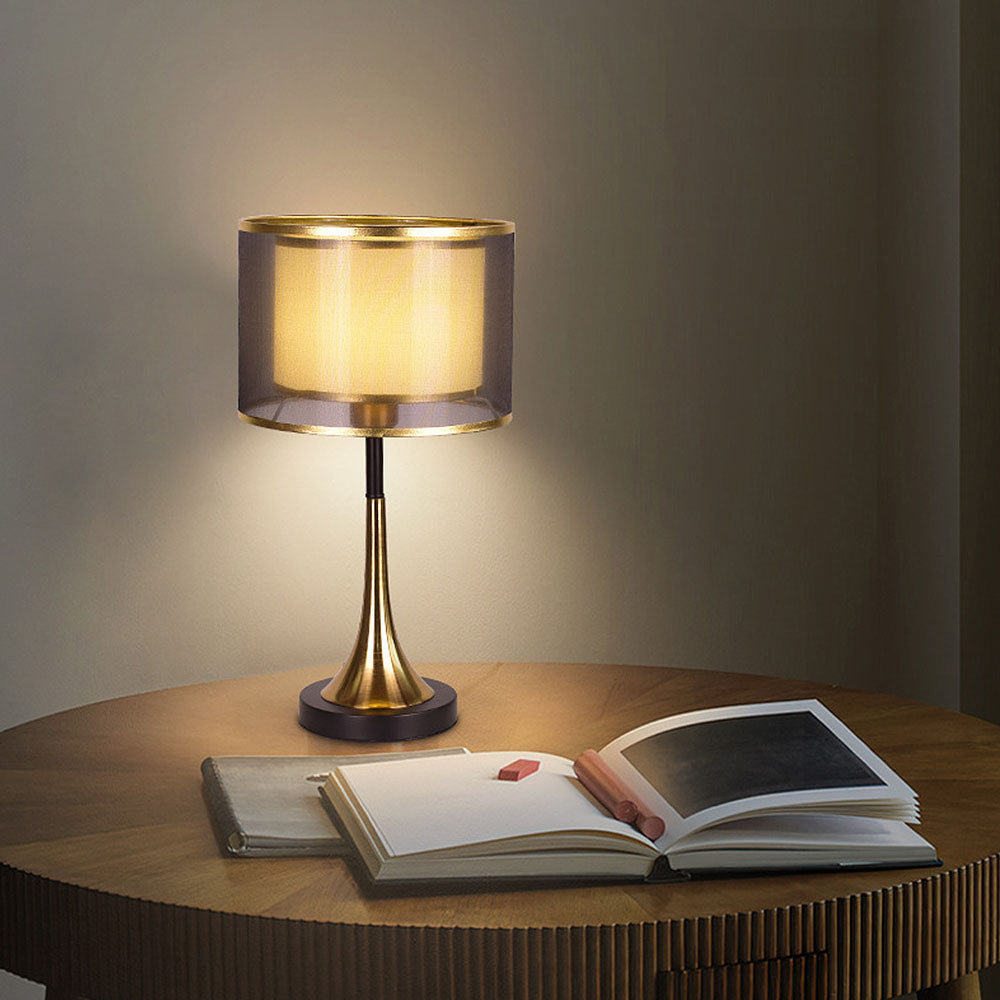 Złota Lampa Stołowa | Lampy do Sypialni