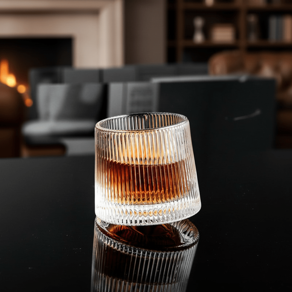 Zestaw 3 japońskich szklanek do whisky z przezroczystego szkła