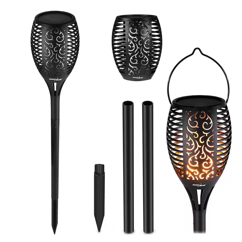 Zestaw trzech zewnętrznych lamp solarnych