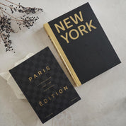 Decorative Storage Book Set (Black and Gold)