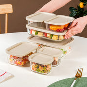 Glass Food Storage Containers with Lids – Set of 7