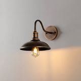 Zewnętrzna Lampa Ścienna w Stylu Vintage | Klosz w Kształcie Czaszy