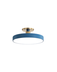 Lampa Sufitowa Półpłaska | Nowoczesny, Minimalistyczny Design z Ciepłym Oświetleniem LED - Niebieski / 30 × 13 cm (11.81 × 5.12 cal.) / Ciepłe światło