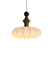 Trójkolorowa Lampa Sufitowa LED | Drewniana Podstawa