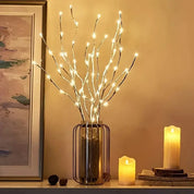 Alvora LED Lighted Birch Twig 72 cm – Wireless Battery-Operated Decoration