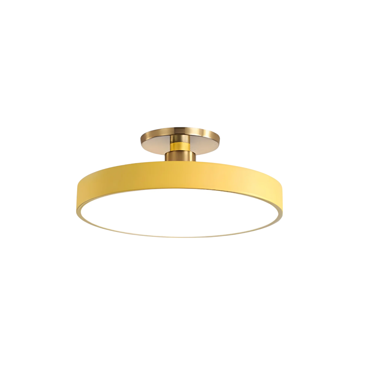 Semi-Flush Ceiling Lamp | Modern, Minimalist Design with Warm LED Lighting